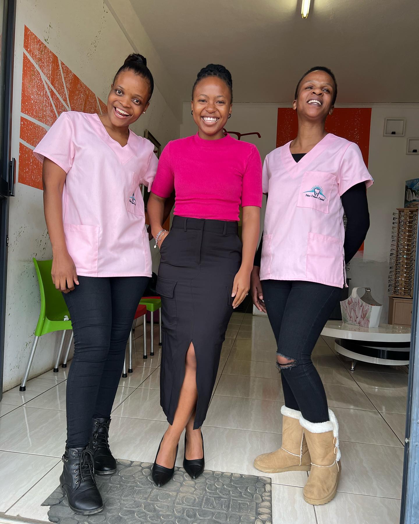 Nkanyezi Baai and the New Dawn Dental Studio team